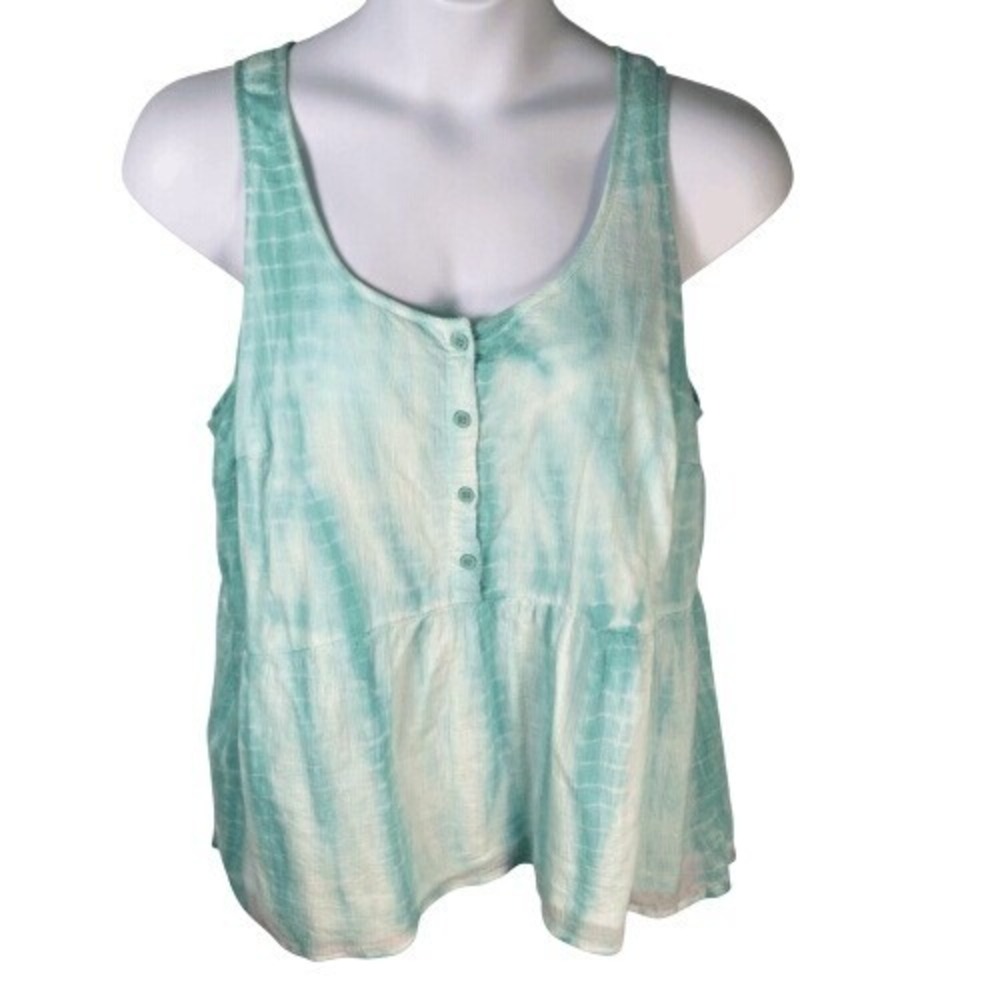 Lane Bryant Tie Dye Peplum Tank 22